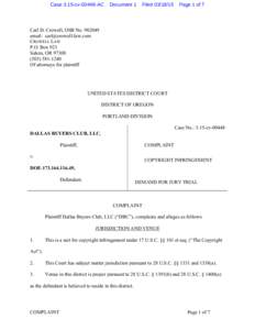 Case 3:15-cvAC  Document 1 Filed