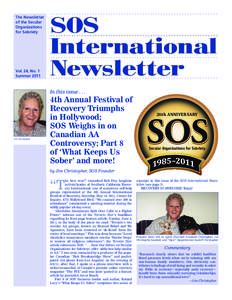 ................................................................ The Newsletter of the Secular Organizations for Sobriety