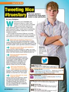 Cool to Be Kind  Tweeting Nice #truestory  This teen started a
