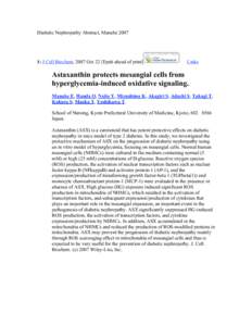 Diabetic Nephropathy Abstract, Manabe: J Cell BiochemOct 22 [Epub ahead of print] Links