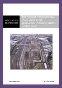 INDEPENDENT ENVIRONMENTAL COMPLIANCE AUDIT    INTERMODAL LOGISTICS CENTRE – ENFIELD, NSW