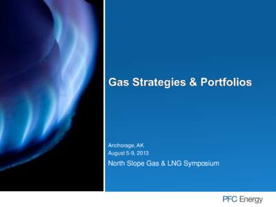 Anchorage, AK August 5-9, 2013 North Slope Gas & LNG Symposium  Executive Summary