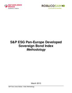 S&P ESG Pan-Europe Developed Sovereign Bond Index Methodology March 2015 S&P Dow Jones Indices: Index Methodology