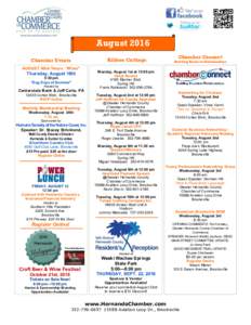 August 2016 Chamber Connect Ribbon Cuttings  Chamber Events