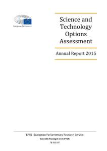 Science and Technology Options Assessment Annual Report 2015