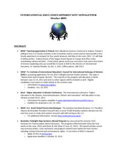 Microsoft Word - International Ed Newsletter 10-11