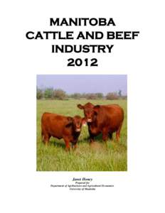 MANITOBA CATTLE AND BEEF INDUSTRY[removed]Janet Honey