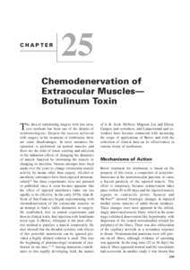 CHAPTER  25 Chemodenervation of Extraocular Muscles—
