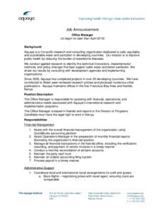 Microsoft WordOffice Manager_Job Posting