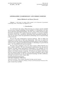 MATEMATIQKI VESNIK[removed]), 153{160 UDK[removed]research paper