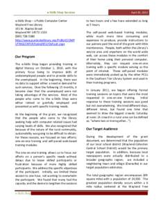 Microsoft Word - Wayland One Pager 2012.doc