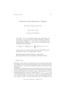 51  Documenta Math. Variations on the Bloch-Ogus Theorem Ivan Panin, Kirill Zainoulline
