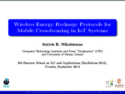 .  . Wireless Energy Recharge Protocols for Mobile Crowdsensing in IoT Systems