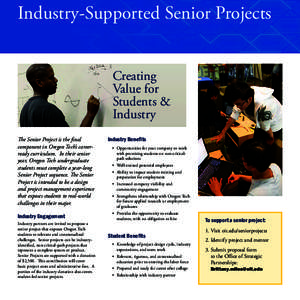 Industry-Supported Senior Projects Creating Value for Students & Industry The Senior Project is the final