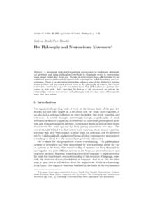 c Lucius & Lucius, Stuttgart) p. 3–23 Analyse & Kritik[removed]Andrew Brook/Pete Mandik  The Philosophy and Neuroscience Movement∗