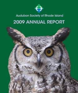 Audubon Society of Rhode IslandANNUAL REPORT Audubon Society of Rhode Island Board of Directors