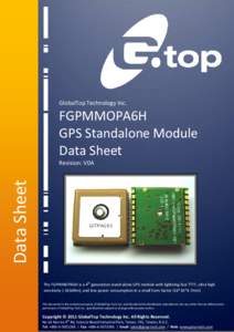 GlobalTop-FGPMMOPA6H-Datasheet-V0A-Preliminary