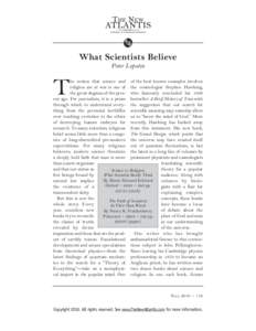 2  2 What Scientists Believe Peter Lopatin
