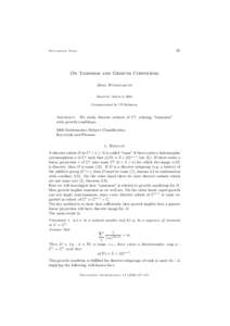 97  Documenta Math. On Tameness and Growth Conditions ¨ rg Winkelmann
