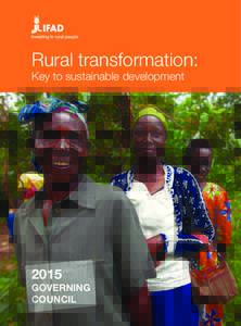 Rural transformation: Key to sustainable developmentGOVERNING