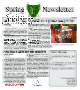 Spring  Newsletter aiche.mst.edu