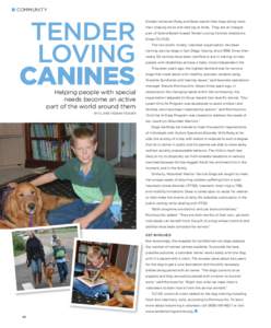 ■ COMMUNITY  TENDER LOVING CANINES Helping people with special