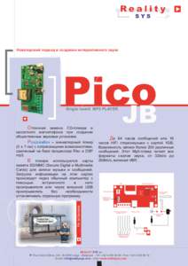 Новаторский подход в создании интерактивного звука  Pico P Pi JB