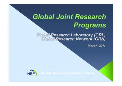 National Research Foundation of Korea  Contents   NRF overview