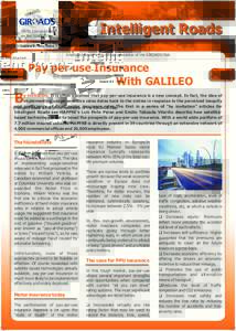 Intelligent Roads  GNSS Introduction in the road sector Issue 02 - May 2006