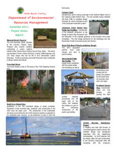 third island. Palm Beach County Department of Environmental Resources Management December 2011