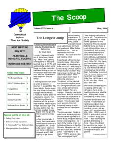 The Scoop Volume XVII, Issue 4 Connecticut Lighter Than Air Society