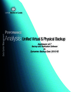 Unified Backup: Virtual & Physical