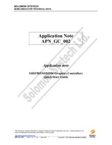 SOLOMON SYSTECH SEMICONDUCTOR TECHNICAL DATA Application Note APN_GC_002