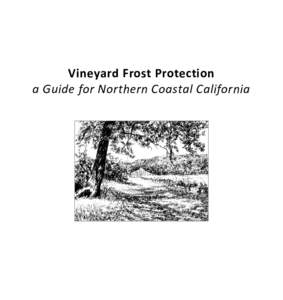VINEYARD FROST PROTECTION GUIDANCE