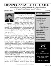 MMTA Fall 2003 Newsletter