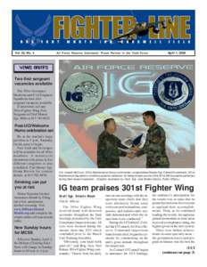 Vol. 32, No. 4  Air Force Reserve Command: Proud Partner in the Total Force April 1, 2006