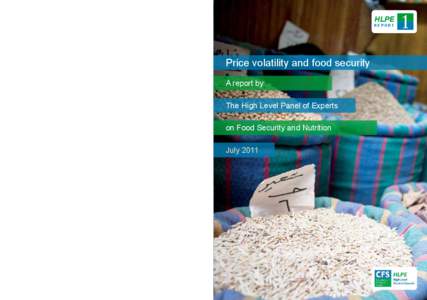 Cover photo: ©FAO/G.Napolitano  HLPE REPORT  Price volatility and food security