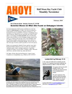 AHOY!  Half Moon Bay Yacht Club Monthly Newsletter