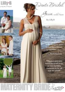 Dante Bridal Gown with train By Lilly B