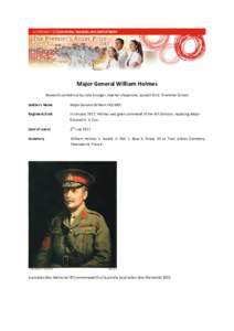 Profiles of ANZAC soldiers who fought in World War I