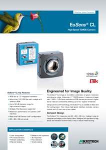 Machine Vision Cameras  EoSens ® CL High-Speed CMOS Camera  Engineered for Image Quality