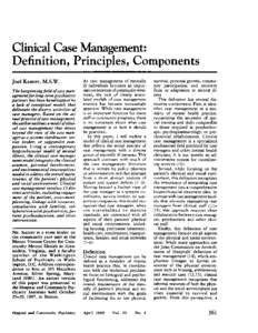 Clinical  Case Definition, Joel Kanter,