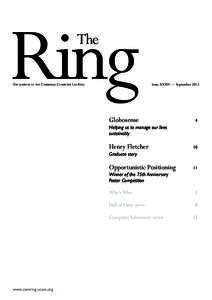 Ring The The journal of the Cambridge Computer Lab Ring  Issue XXXIV — September 2013