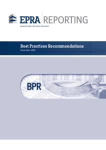 REPORTING  European Public Real Estate Association Best Practices Recommendations December 2014