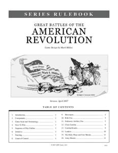   Great Battles of the American Revolution SERIES RULEBOOK