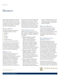 Page 1 of 2  Diversity At RBC Wealth Management, we believe that diversity lies at the very core of our