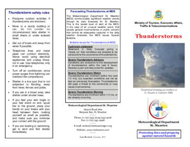 Thunderstorm safety rules    