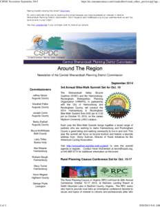 CSPDC Newsletter September 2014