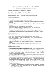 Microsoft Word - Biographical Data Form of Candidate- Fadheela Al-Mahroos Bahrain _2_.docx