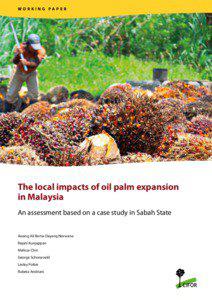 WORKING PAPER  The local impacts of oil palm expansion in Malaysia An assessment based on a case study in Sabah State Awang Ali Bema Dayang Norwana